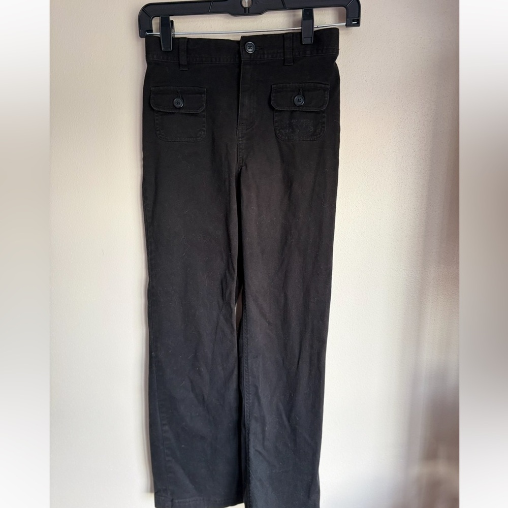 $1.00 🎉Girls black front pocket pants Size:12
